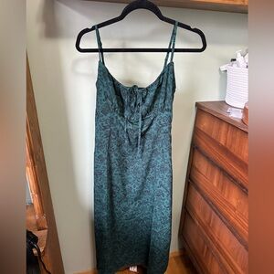 Paisley Patterned Midi Dress